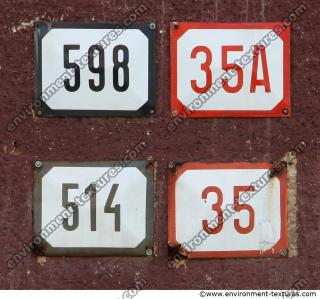 Sign Numbers and Letter 0001
